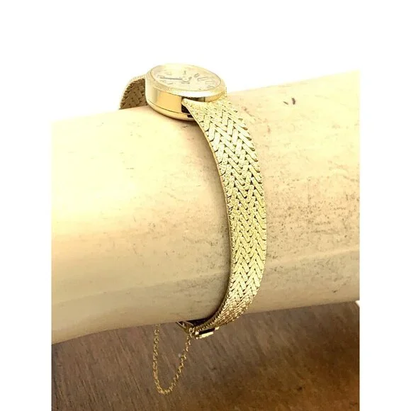 Rolex Women's Watch Vintage 8193 Cocktail 14k Gold 1400 Manual Wind Petite 15mm - Picture 14 of 16